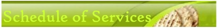 Schedule of Services (Green)
